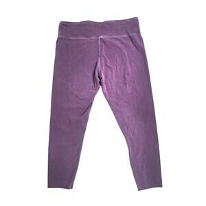 Express Plum & Black Heathered Leggings - XL